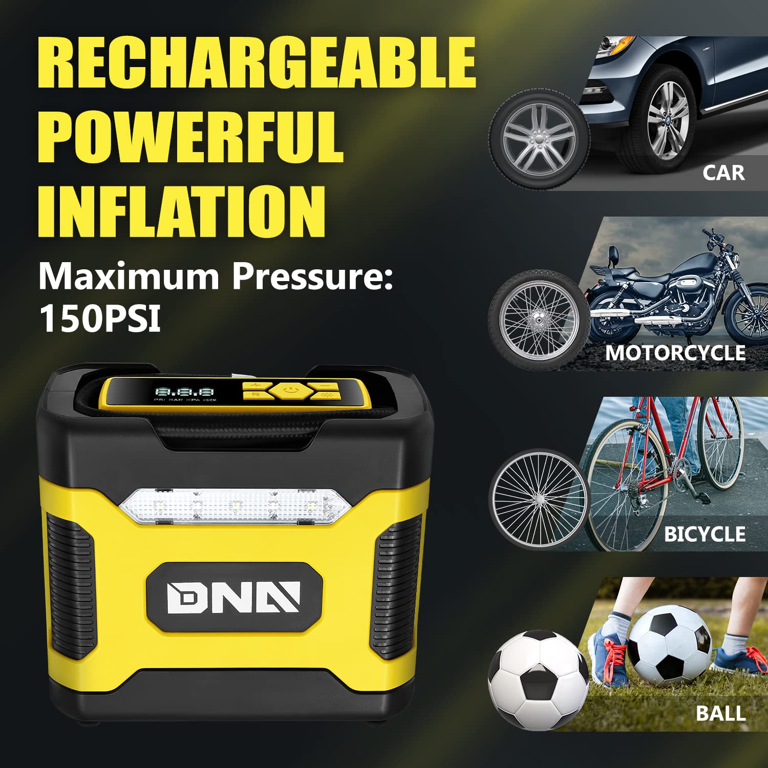 Foto 5 | Compresor De Aire Portátil Dna Motoring Tools-00211 12v Dc - Venta Internacional.