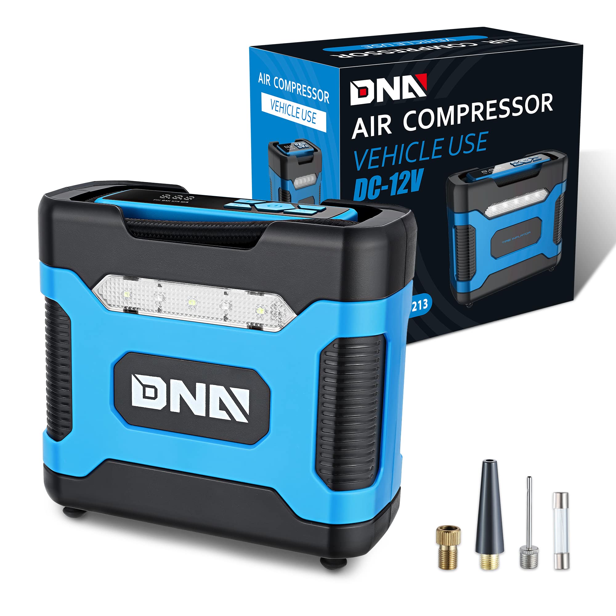 Foto 1 | Compresor De Aire Portátil Dna Motoring Tools-00213 12v Dc Azul - Venta Internacional.