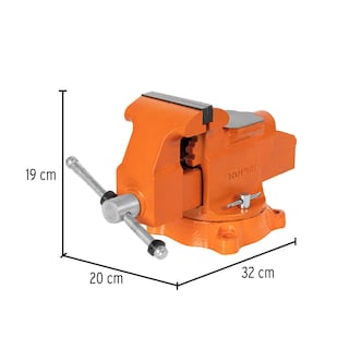 Foto 2 | Tornillo de Banco Truper TA-4 color Naranja 4'' de Hierro Nodular