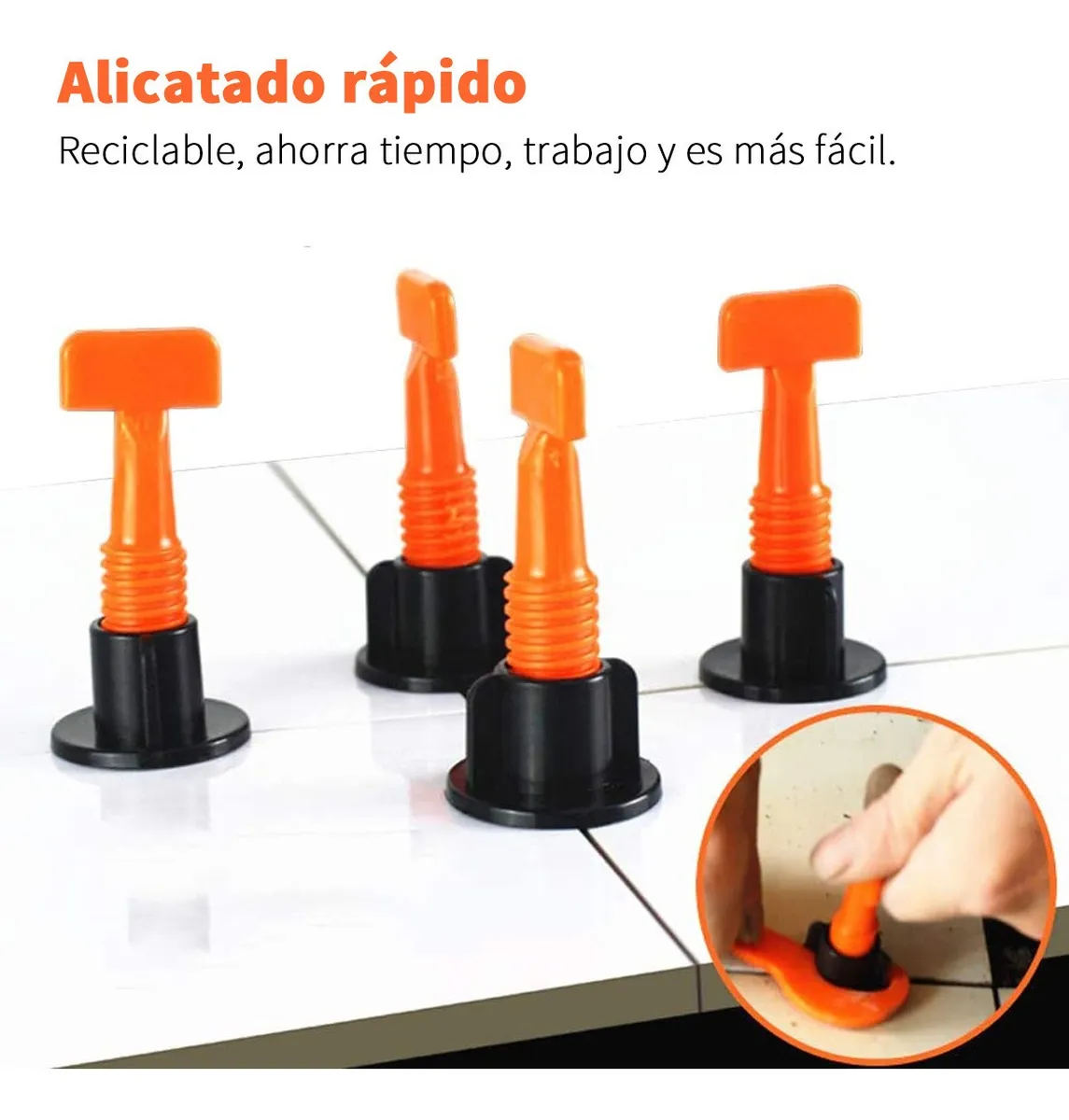 Foto 3 pulgar | Kit De Sistema De Niveladores De Azulejos 50 Pz