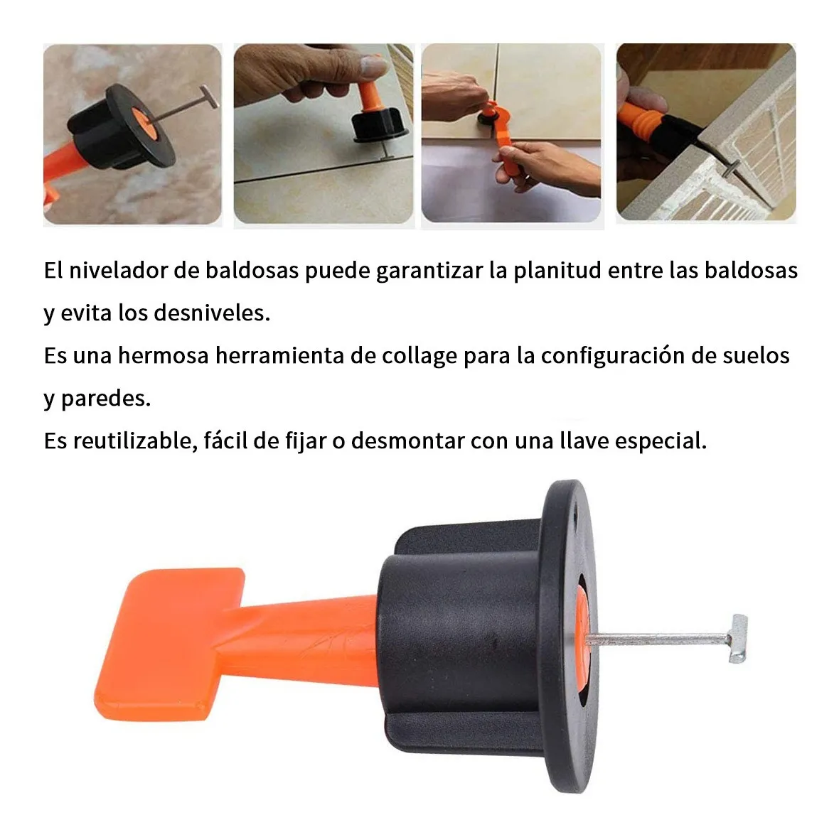 Foto 4 pulgar | Kit De Sistema De Niveladores De Azulejos 50 Pz