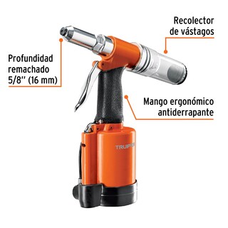 Foto 2 | Remachadora Neumática Truper 3/16''