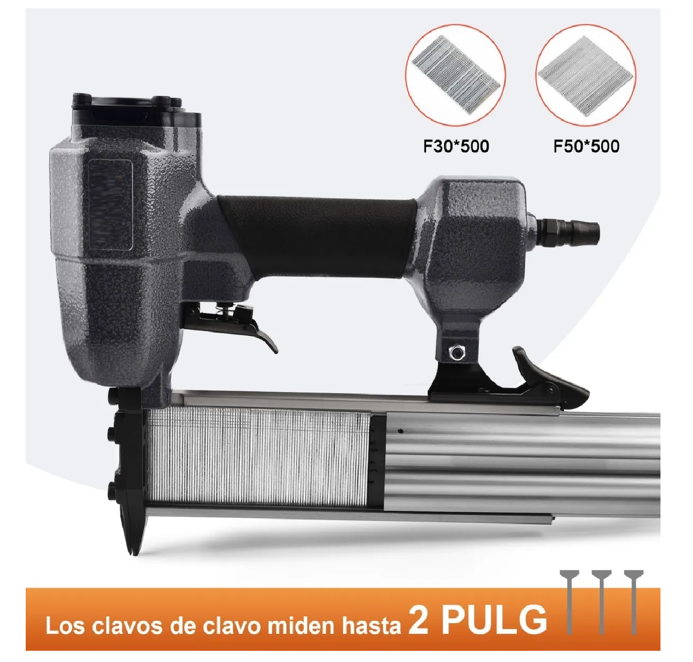 Foto 4 pulgar | Pistola Clavadora Para Carpintería Con 1000 Clavos Eo Safe Imports ESI-389 Negro