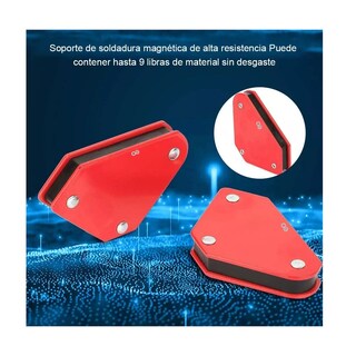 Foto 3 | Imán Escuadra para Soldar Magnética 50 Lb Eo Safe Imports Esi-3565 color Rojo 4 Piezas