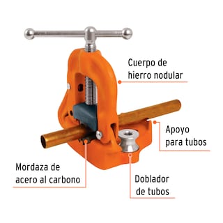 Foto 2 | Prensa de Yugo Truper color Naranja para Tubo 2" Cuerpo de Hierro Nodular