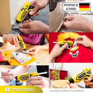 Foto 3 | Pistola de Silicon Inalámbrica Trotec de Goteo con 10 Barras de Regalo para Bricolaje Hogar y Taller