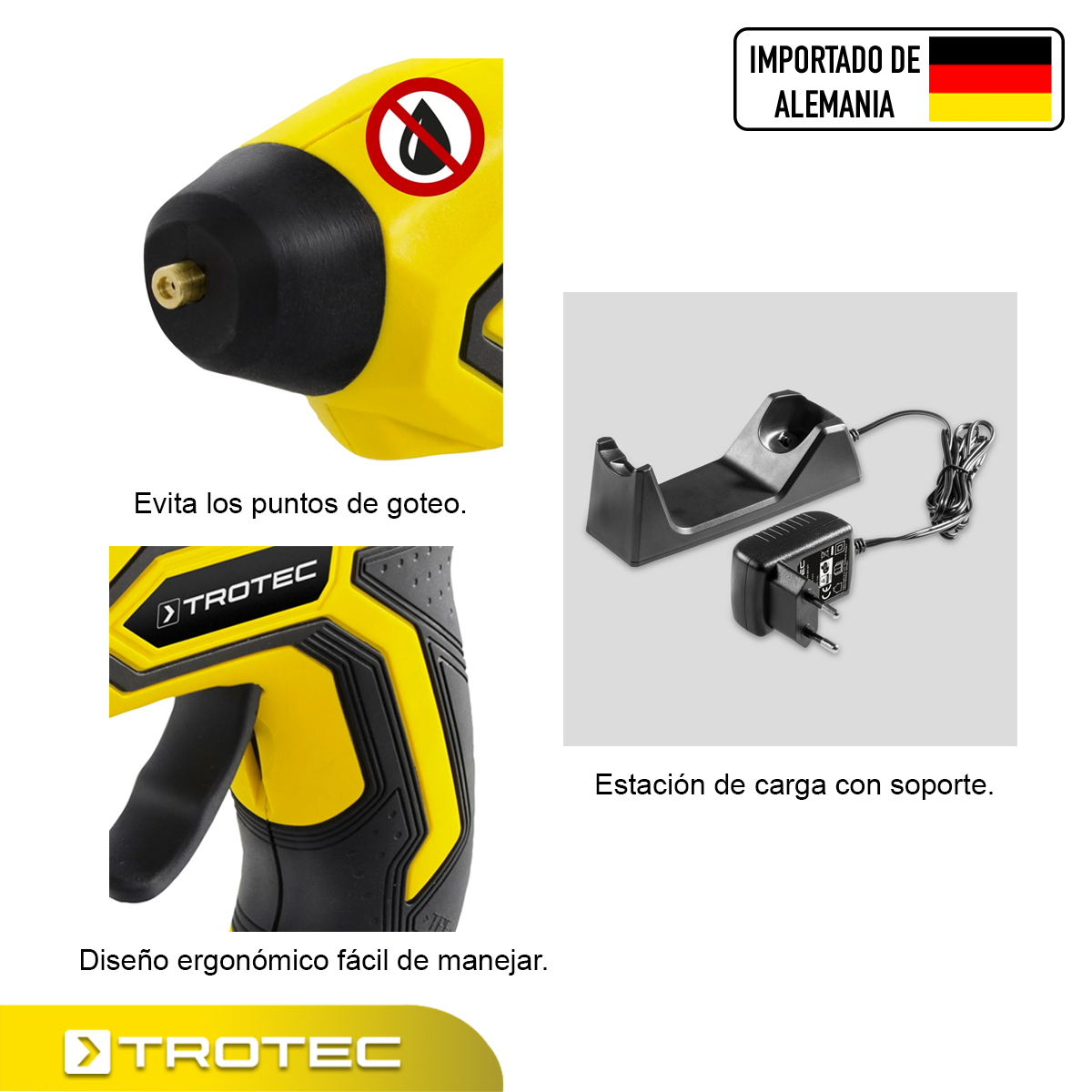 Foto 5 pulgar | Pistola de Silicon Inalámbrica Trotec de Goteo con 10 Barras de Regalo para Bricolaje Hogar y Taller