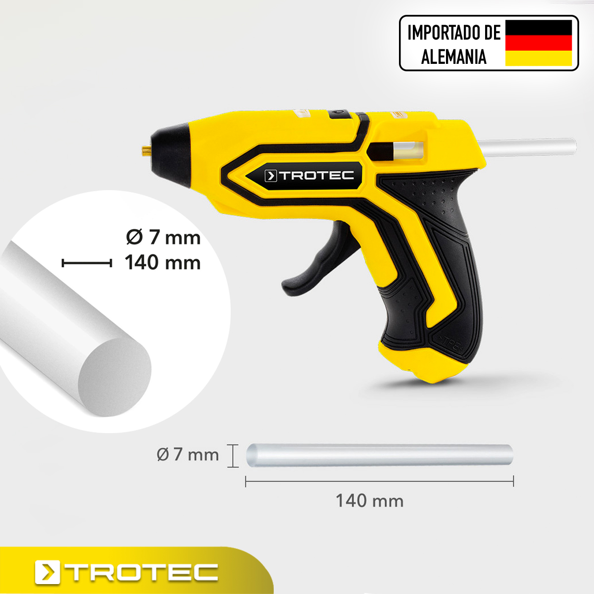 Foto 6 pulgar | Pistola de Silicon Inalámbrica Trotec de Goteo con 10 Barras de Regalo para Bricolaje Hogar y Taller