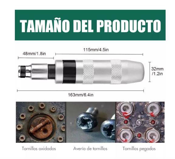 Foto 3 pulgar | Juego de Destornilladores de Impacto Wünd 13 Piezas