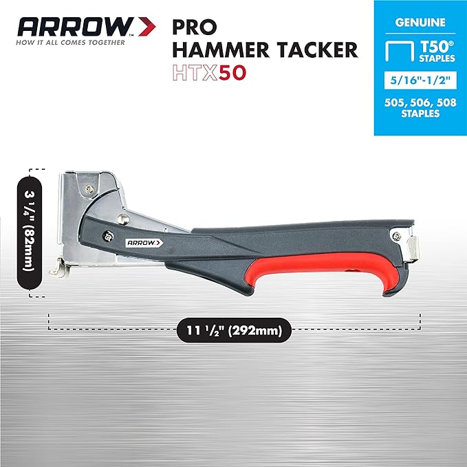 Foto 4 pulgar | Grapadora Manual Arrow Fastener Htx50 Gris