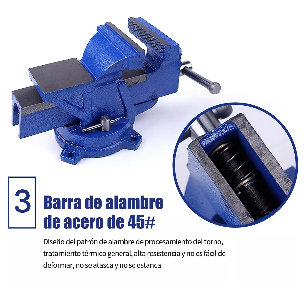 Foto 5 pulgar | Tornillo de Banco Lab.G Azul 5'' 5.3 kg