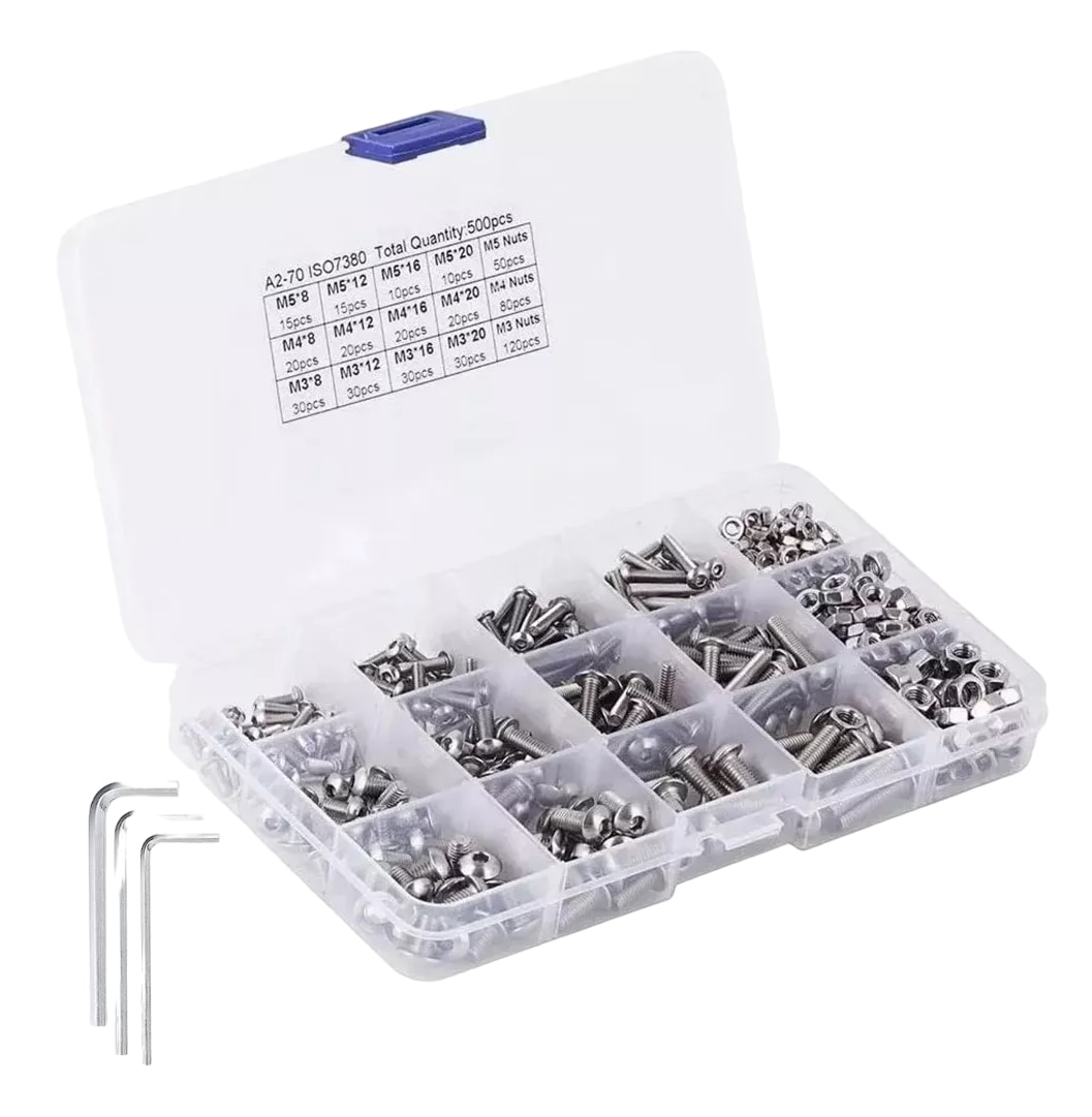 Kit de Tornillos Hexagonal Lab.G de 500 Piezas $669