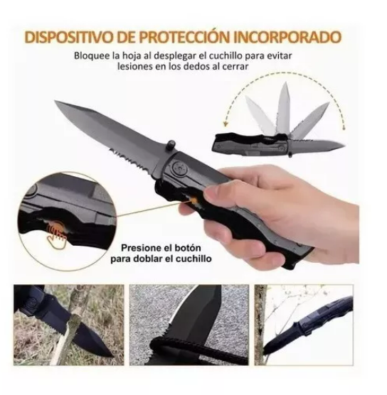 Foto 3 pulgar | Navajas Multiherramienta Acero Cuchillo Del Ejército Suizo