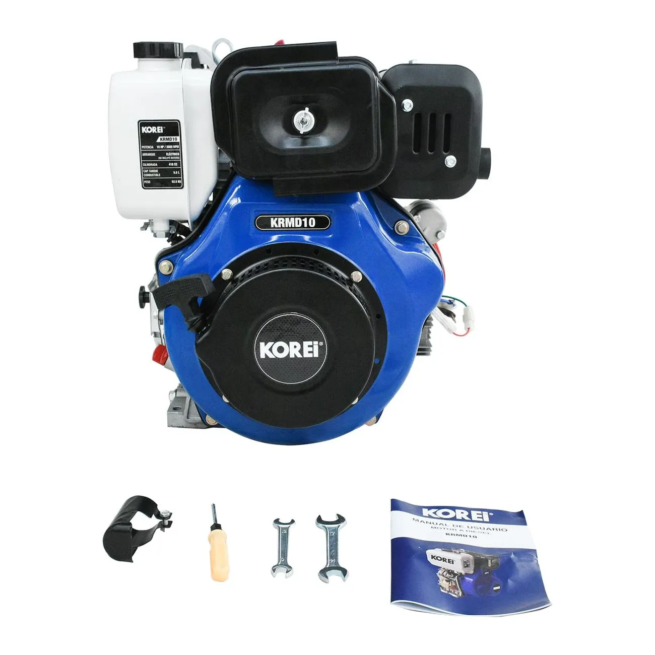 Motor Profesional Diesel Korei 10 Hp C/arranque Eléctrico - Krmd10