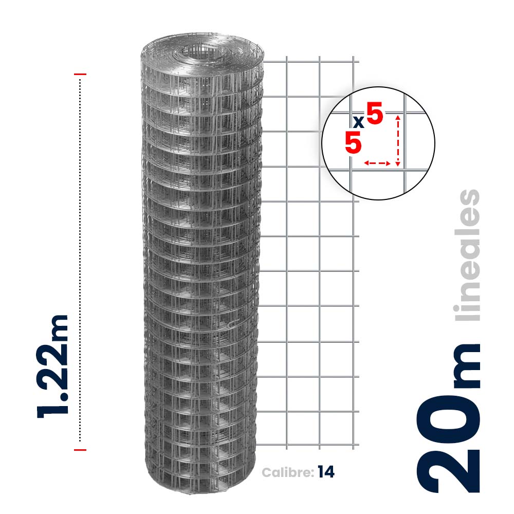 Foto 4 | Multimalla Ferretera Akron 5x5cm Altura 1.22mts Rollo 20mts
