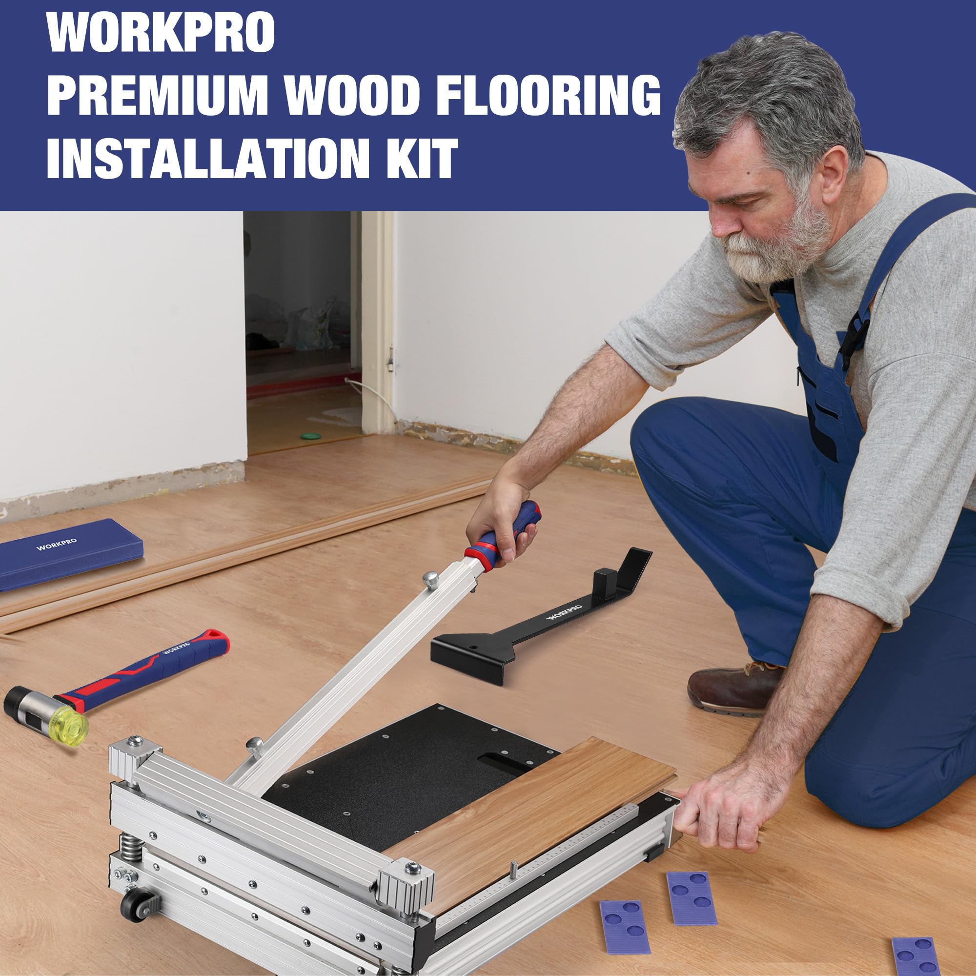 Foto 8 pulgar | Kit De Instalación De Suelos Workpro 43pc Con Mazo De Goma - Venta Internacional.