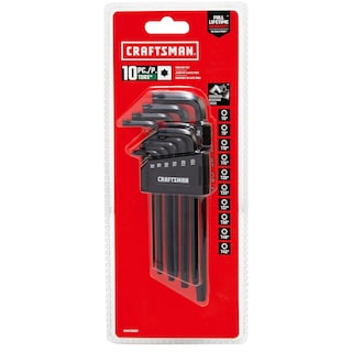 Foto 4 | Juego De Llaves Allen Con Llave Hexagonal Craftsman Torx Con Punta Esférica, 10 Piezas - Venta Internacional.
