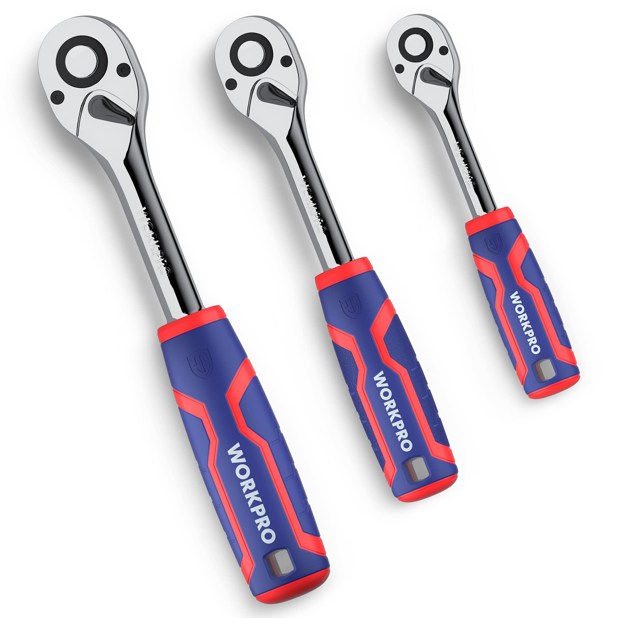 Foto 2 pulgar | Juego De Llaves De Trinquete Workpro De 3 Piezas Con Accionamiento De 1/4, 3/8 Y 1/2 - Venta Internacional.