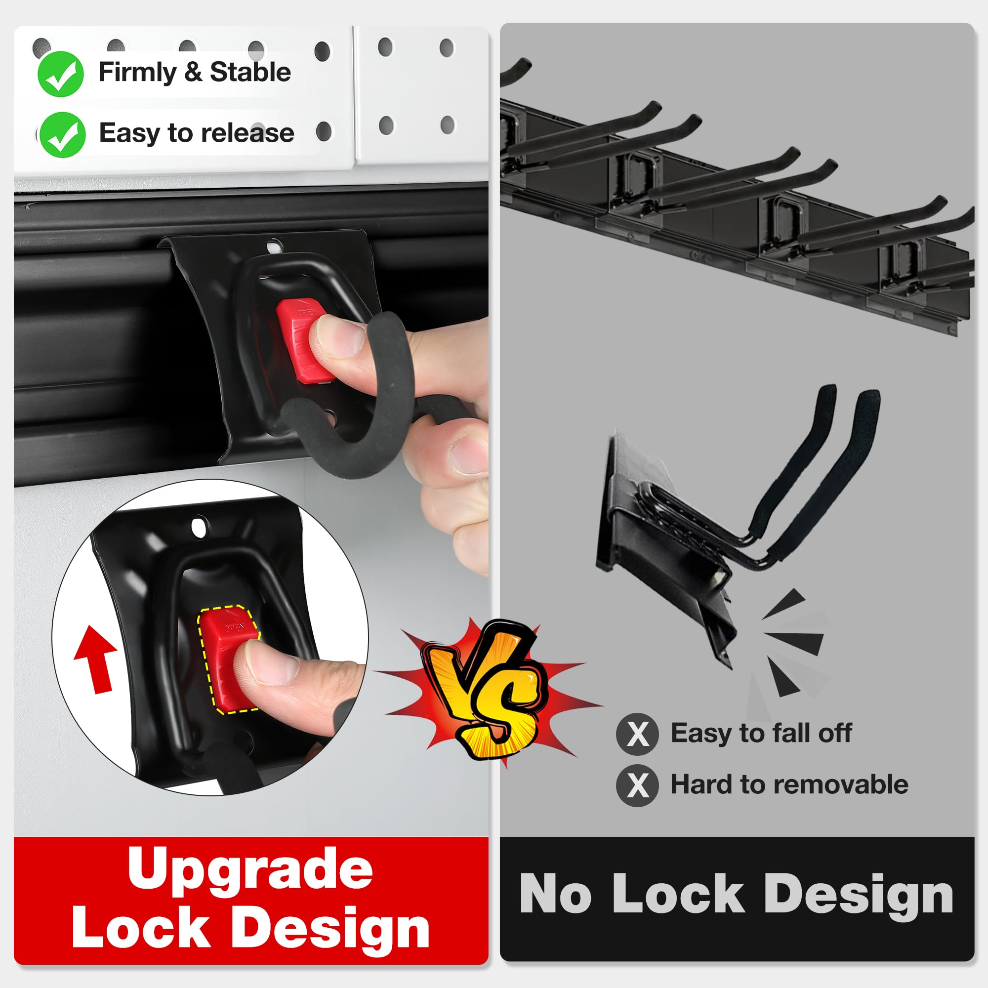 Foto 5 pulgar | Organizador De Herramientas De Garaje, Soporte De Pared Workpro, 64 Pulgadas, 4 Rieles - Venta Internacional.