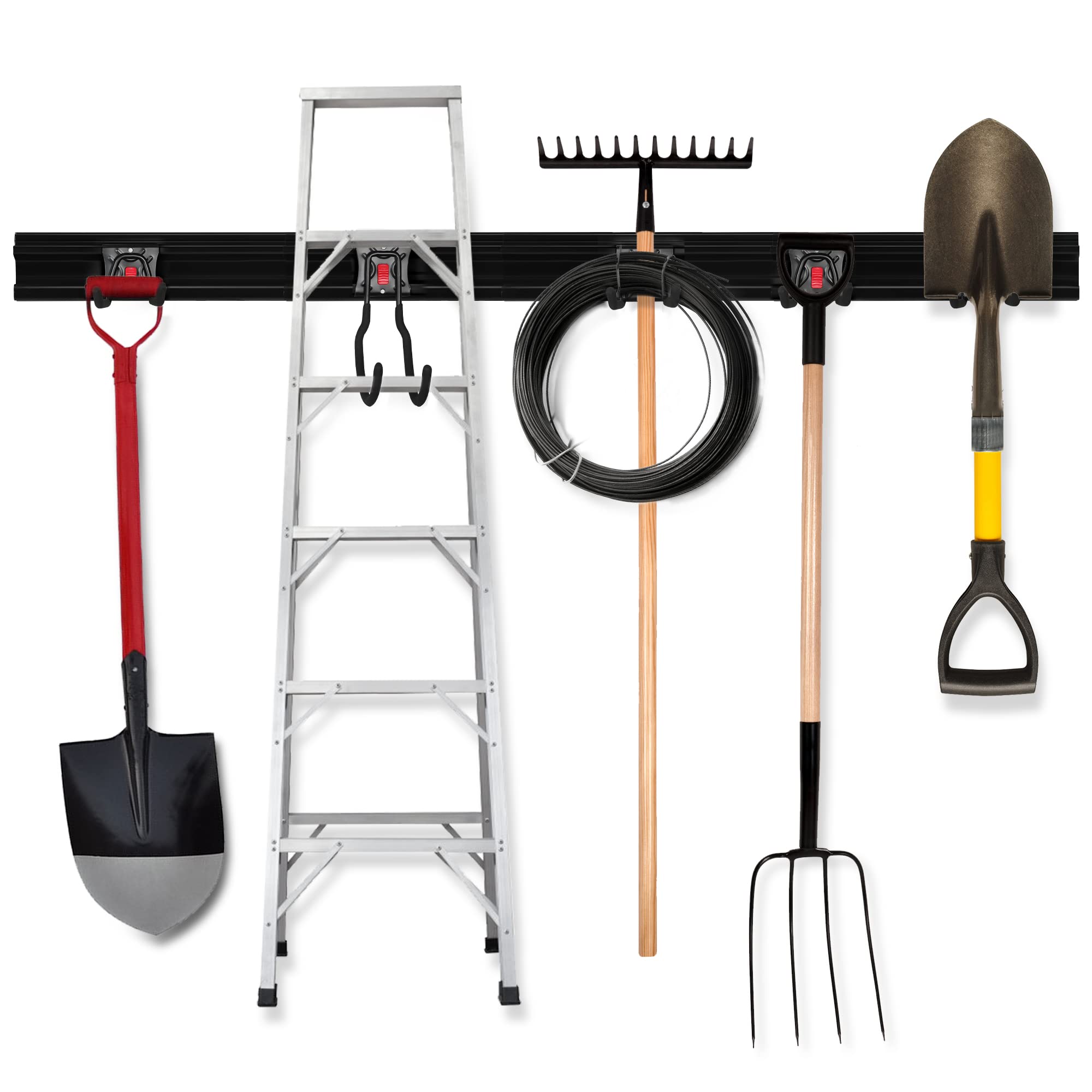 Foto 8 pulgar | Organizador De Herramientas De Garaje, Soporte De Pared Workpro, 64 Pulgadas, 4 Rieles - Venta Internacional.