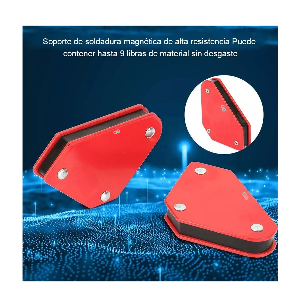 Foto 4 pulgar | Language Imán Escuadra Para Soldar Magnética Herramientas 50 Lb 4 Pzs Eo Safe Imports Esi-3565-1 Rojo