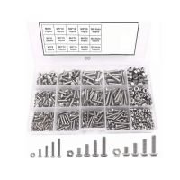 Foto 3 pulgar | Kit 500pcs Tornillos De Cabeza Hexagonal M3 M4 M5 Eo Safe Imports Esi-2443-1 Plata