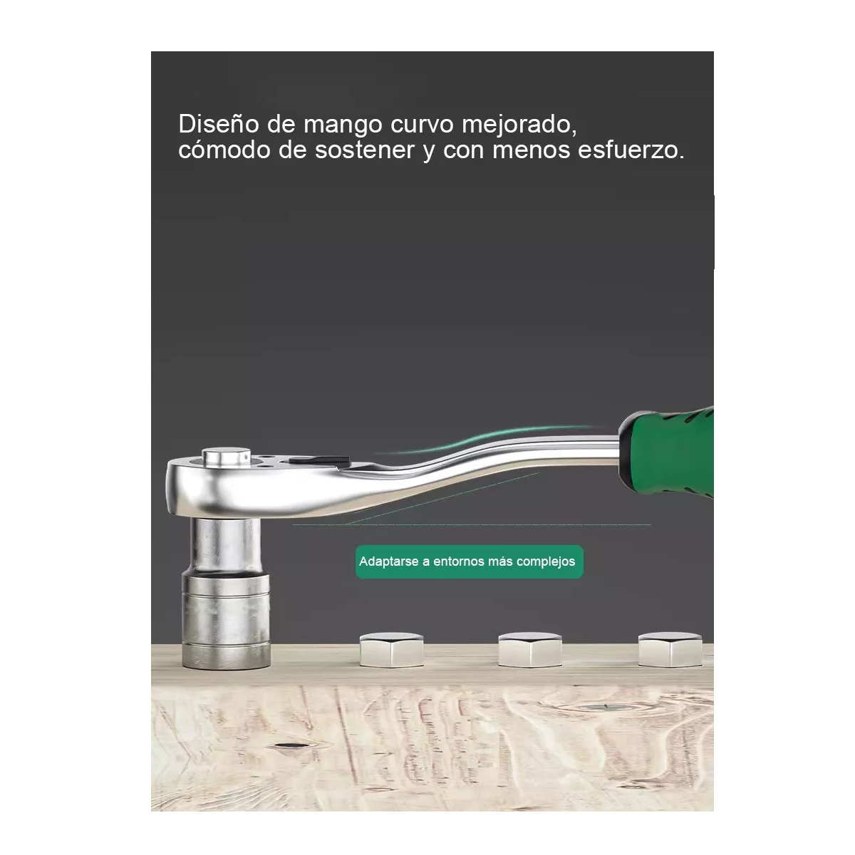 Foto 4 pulgar | Llave Matracas Herramienta 72 Dientes 3 Pzs. Eo Safe Imports Esi-9358-1 Multicolor