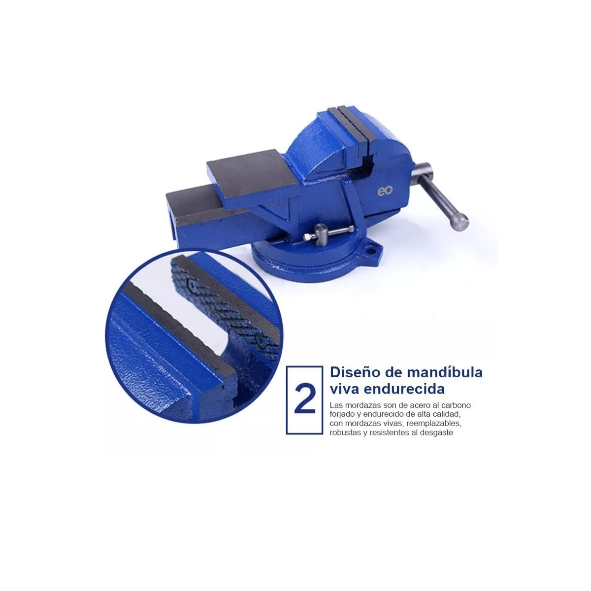 Foto 4 pulgar | Tornillo De Banco Herramientas Pesado Eo Safe Imports Esi-7318-1 Azul