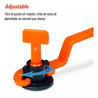 Foto 4 | Kit Sistema Nivelador Azulejo Reutilizable 251pzs Eo Safe Imports Esi-7250-1 Naranja