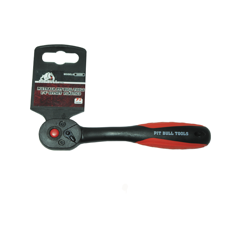 Pit Bull Tools Matraca De Plástico Con Offset 1/4 Pulgada