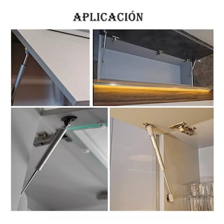 Foto 4 | 4 Pistones Amortiguador Gas Lab.g Tope Puerta Para Alacena Cocinas Plata 150n
