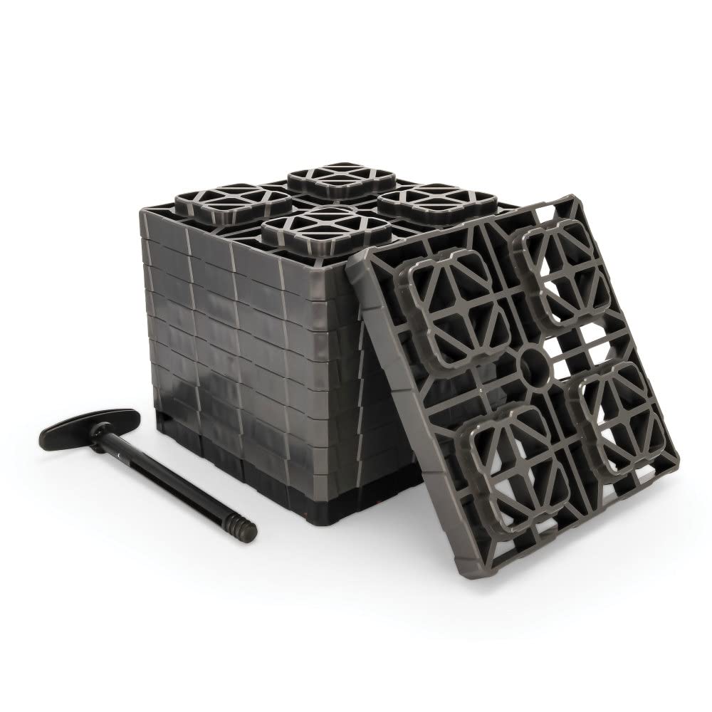 Bloque De Nivelación Camco Fasten Xl, Marrón, Xl, Paquete De 10 Unidades, 44527 - Venta Internacional.