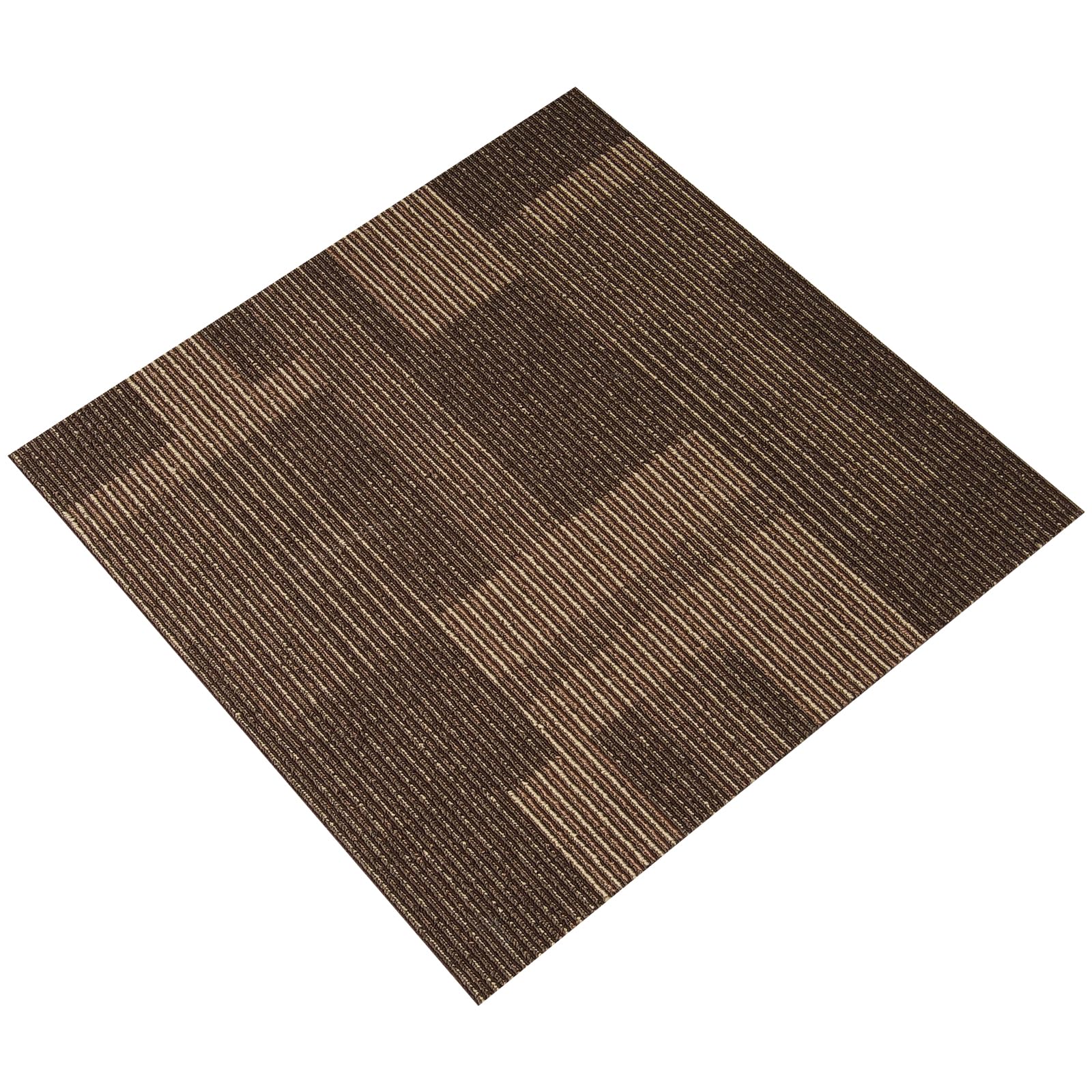 Foto 4 | Moqueta Vevor, 24 Baldosas Reutilizables, 60 X 60 Cm, Color Marrón Mixto - Venta Internacional.