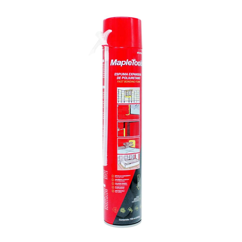 Foto 5 pulgar | Sellador Fijador Espuma Poliuretano 750ml Pack 12 Maple Tools