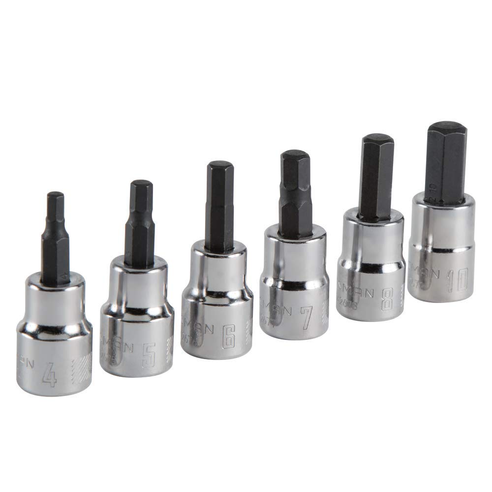 Juego De Conectores Con Brocas Hexagonales Craftsman 3/8 Drive Metric, 6 Piezas - Venta Internacional.