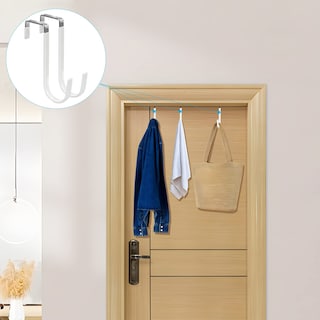 Foto 6 | Ganchos Para Colocar Sobre La Puerta Fyy, Paquete De 8 Colgadores Para Puerta, Metal Blanco - Venta Internacional.