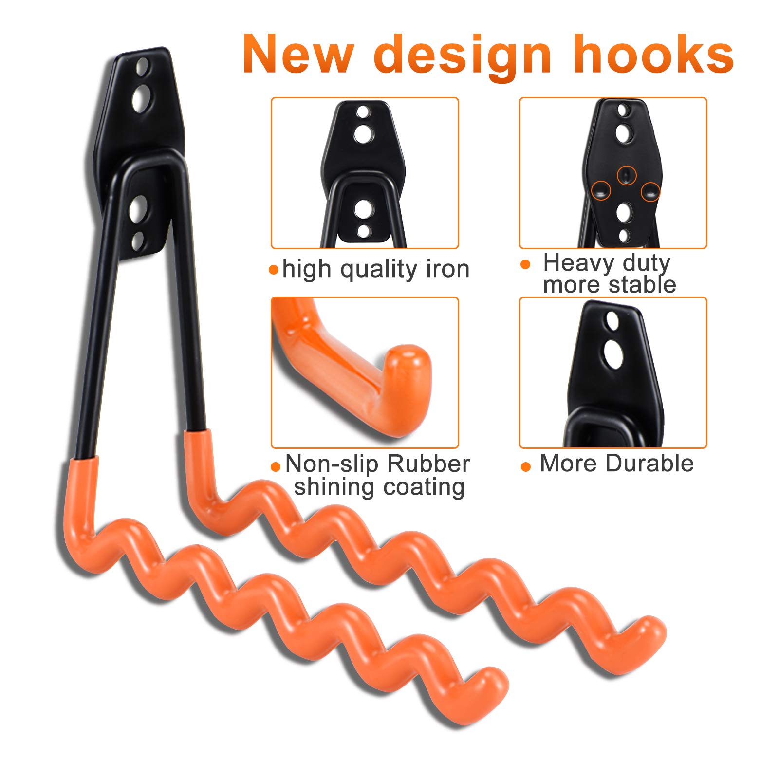 Foto 7 pulgar | Organizador Para Colgar Garaje Garage Hooks Aoben, Muy Resistente, Paquete De 24 - Venta Internacional.
