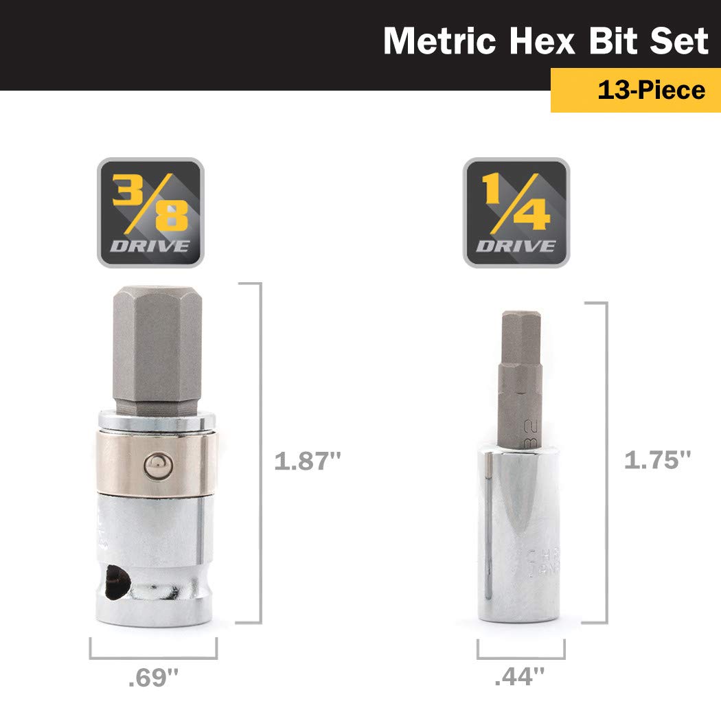 Foto 5 | Juego De Brocas Hexagonales Titan 16112, 13 Piezas Con Soporte Magnético - Venta Internacional.