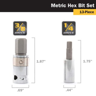 Foto 5 | Juego De Brocas Hexagonales Titan 16112, 13 Piezas Con Soporte Magnético - Venta Internacional.