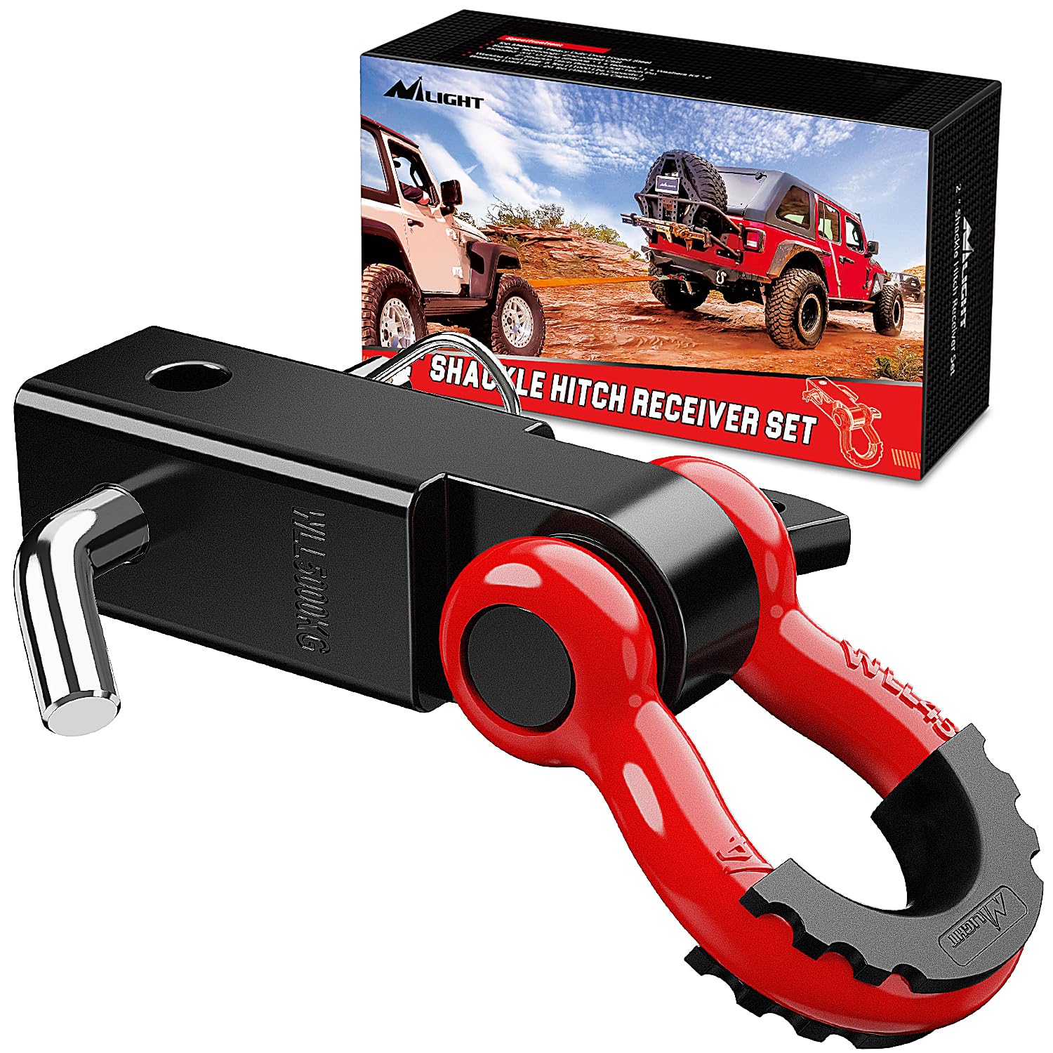Receptor Shackle Hitch Nilight De 2 Pulgadas Y 20.412 Kg Breaking - Venta Internacional.