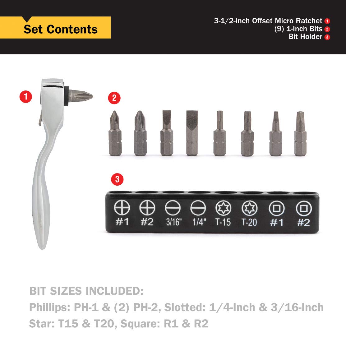 Foto 4 pulgar | Controlador De Bits Y Conjunto De Brocas Titan 11205 9 Bits Ph1 Ph2 T15 T20 - Venta Internacional.