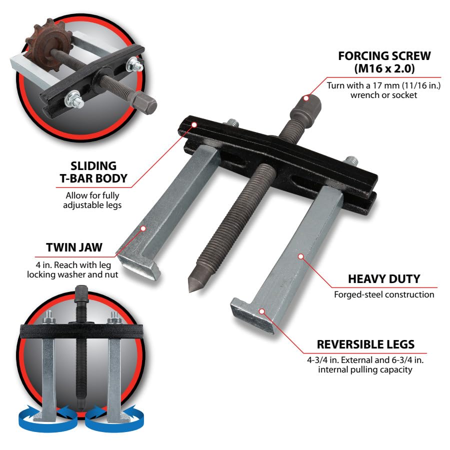 Foto 3 pulgar | Herramienta Extractor Performance W87135, Doble Mordaza Reversible, 17 Cm - Venta Internacional.
