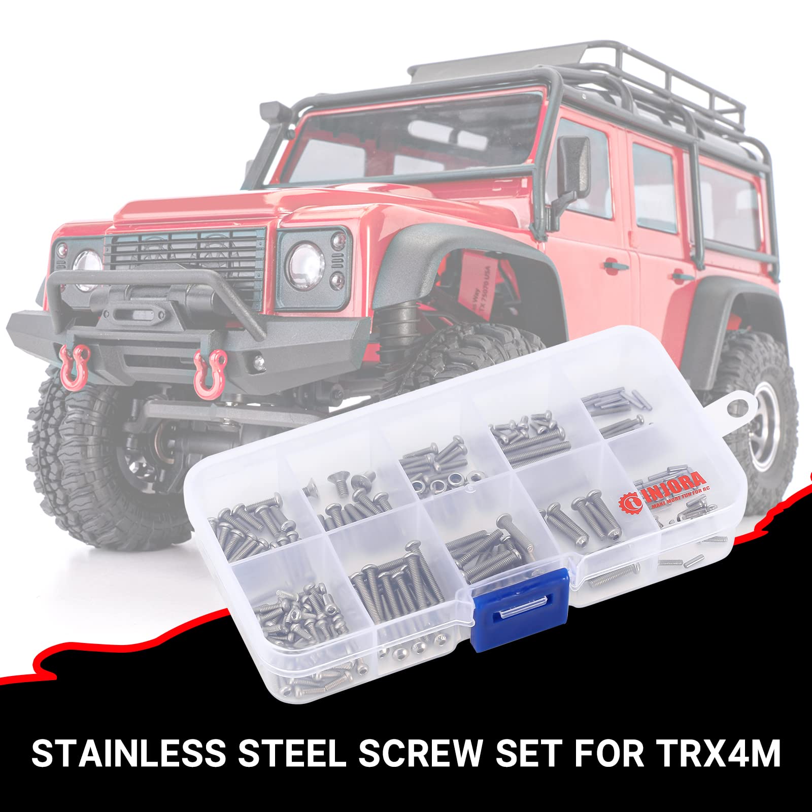 Foto 6 | Kit De Tornillos Injora De Acero Inoxidable Grado 12.9 Para Trx4m 1/18 Rc - Venta Internacional.