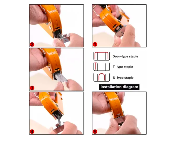 Foto 3 pulgar | Engrapadora Xtellar Pistola Para Tapiceria 4 En 1 Grapadora Manual