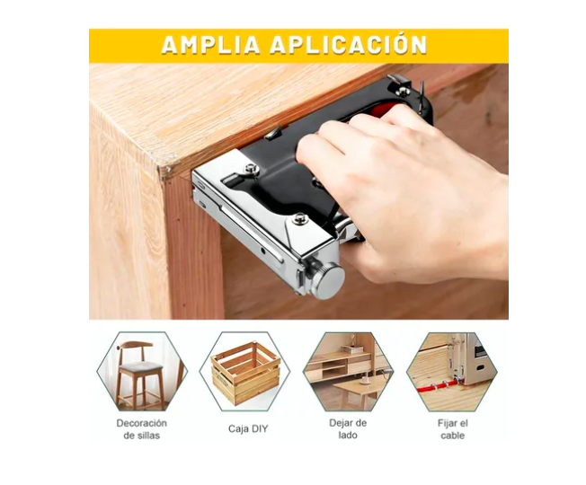 Foto 3 pulgar | Engrapadora Xtellar  Para Tapiceria Con 6000 Grapas Clavadora Guantes