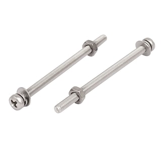 Foto 2 | Juego De Tornillos Uxcell M3 X 50 Mm De Acero Inoxidable 304 25 Juegos - Venta Internacional.