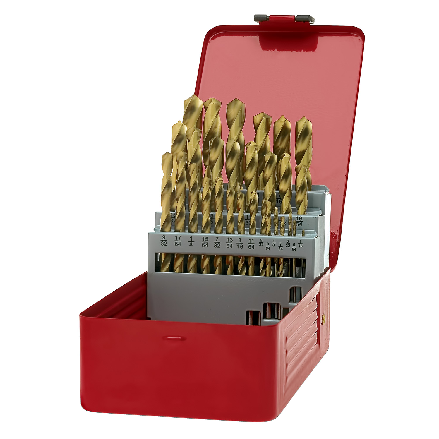 Juego de 29 Brocas Madera Metal Knova color Rojo