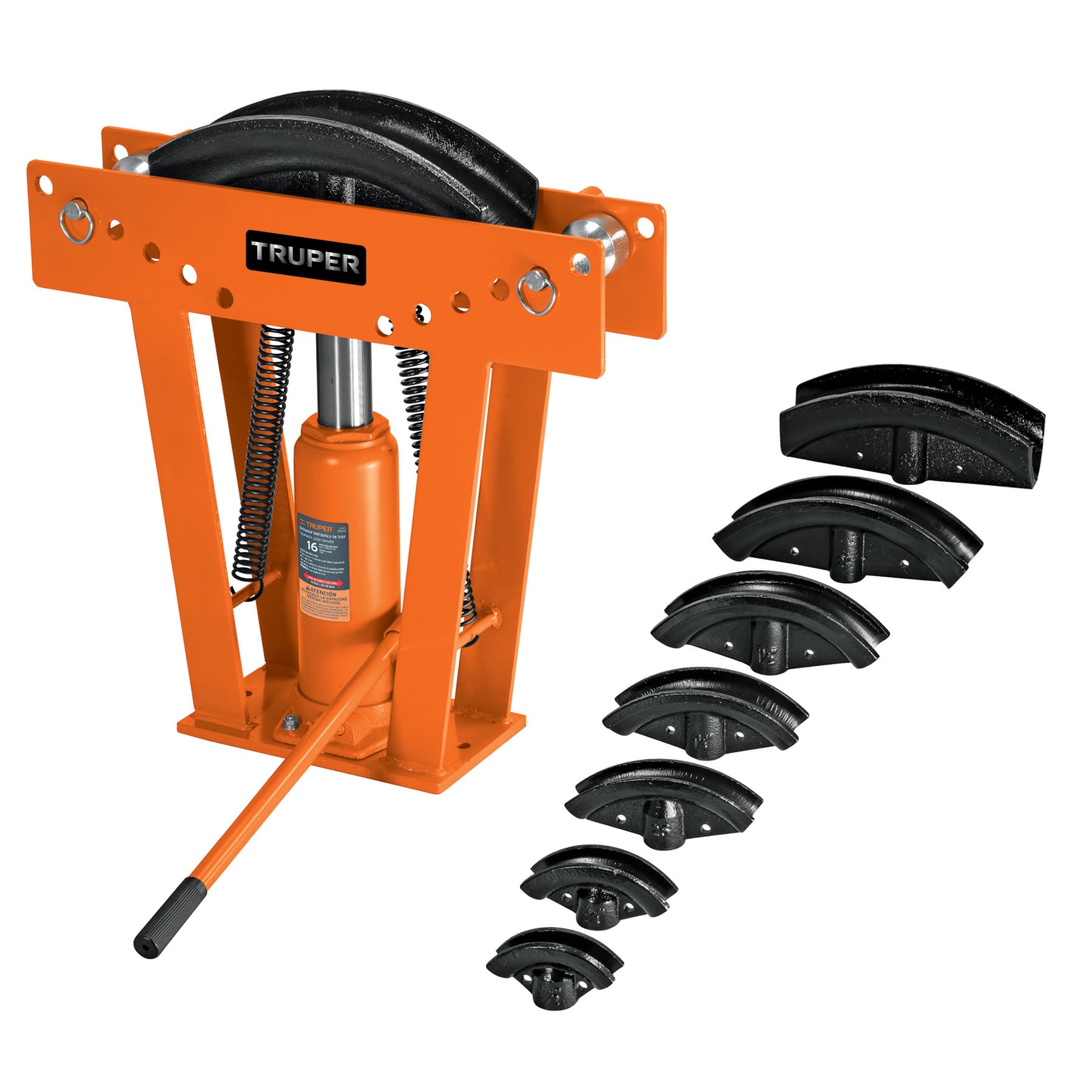 Doblador de Tubo Hidráulico Truper DTH/16 color Naranja 16 Ton