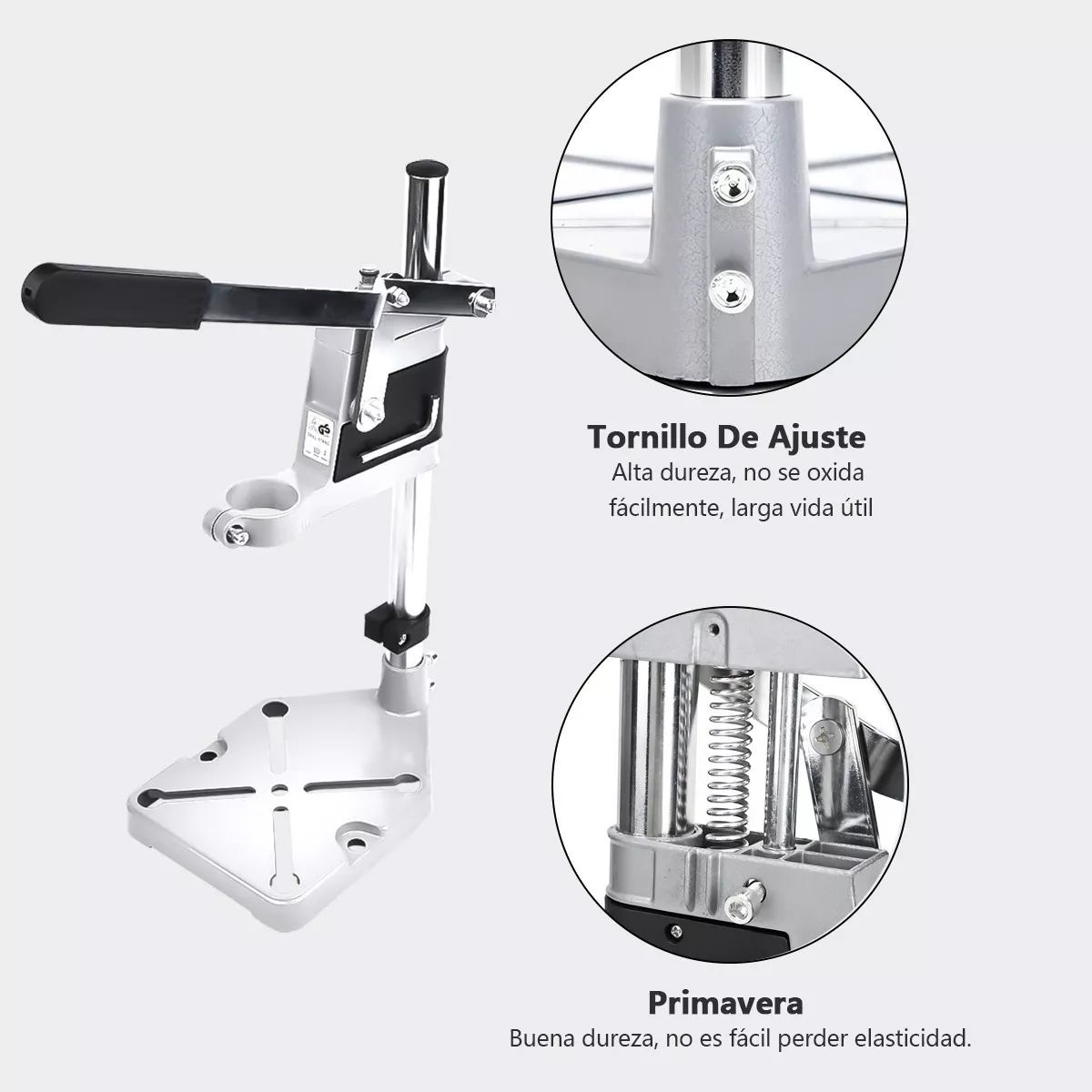 Foto 3 | Soporte Vertical Para Taladro 60 Mm Medidas Universal Hierro Eo Safe Imports Esi-9304 Multicolor