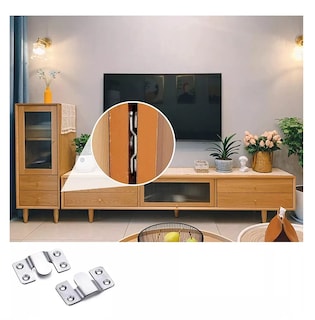Foto 3 | Soporte De Montaje Empotrado Para Colgar Mueble 20 Pzs Plata